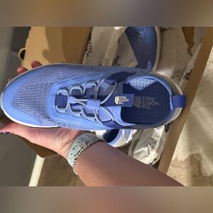 The North Face Light Blue Athletic Shoes